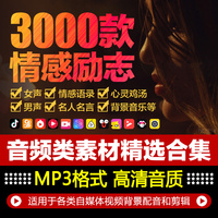 有声情感励志伤感抒情心灵鸡汤语录抖音效短视频背景音乐音频素材